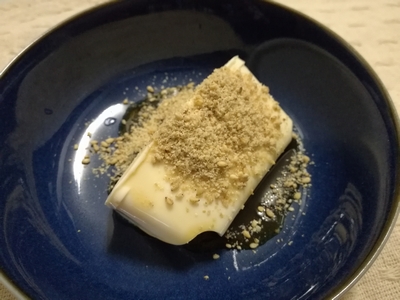 豆腐デザート黒蜜とすりごま